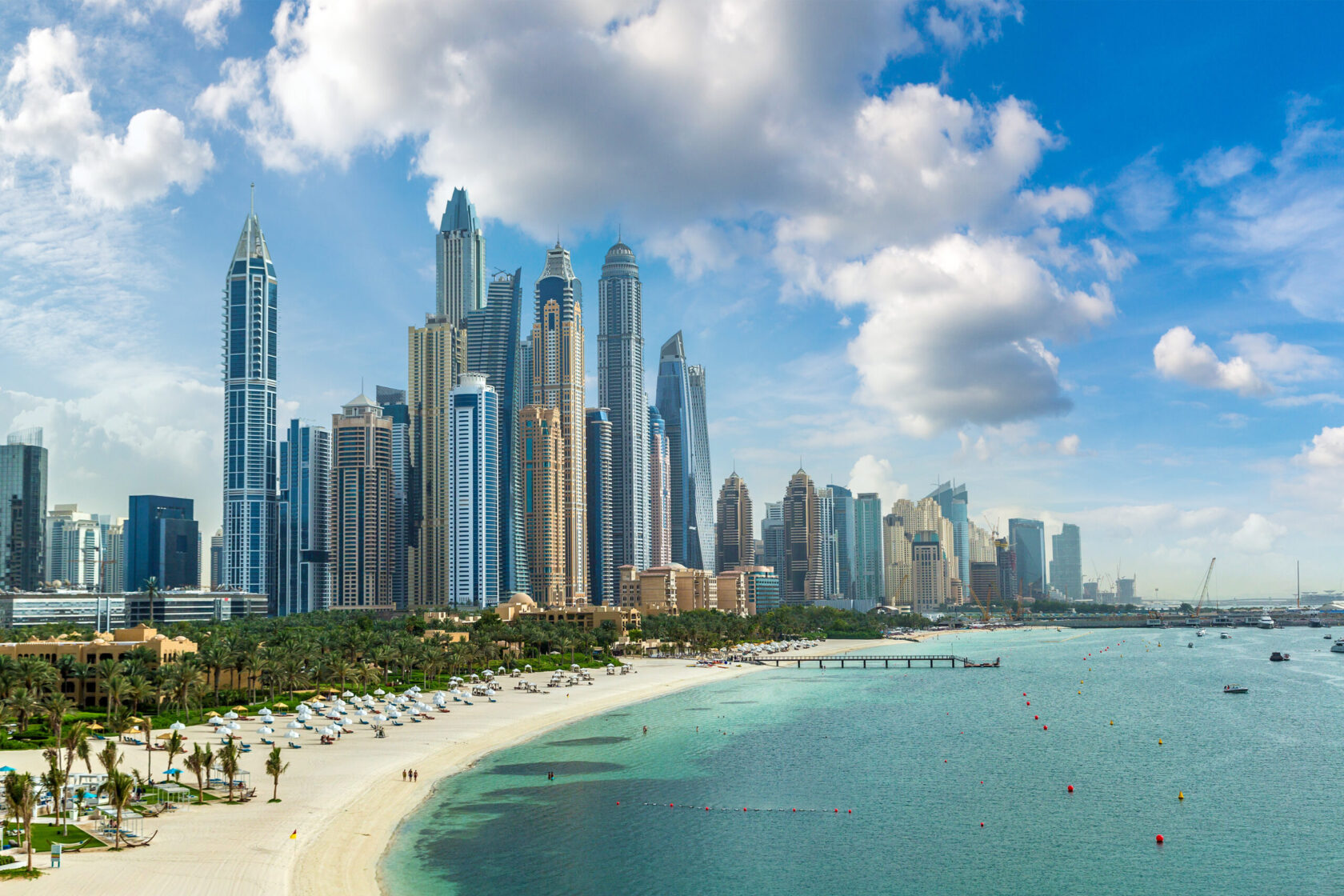 Dubai,Marina,In,A,Summer,Day,,United,Arab,Emirates